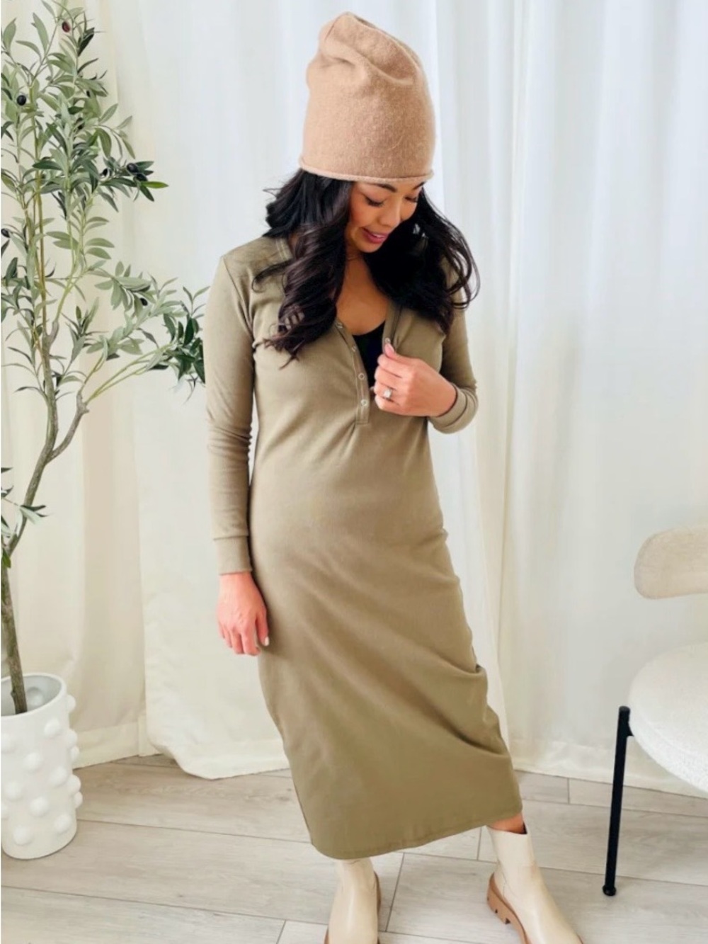 NWOT Sonday The Label - The Waffle Dress (maternity/postpartum)